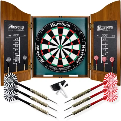 HARROWS  pro's choice kit fl&eacute;chettes avec cible de 45 cm avec armoire et 6 fl&eacute;chettes