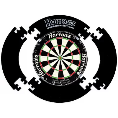 HARROWS  Protection pour cible de fl&eacute;chettes 4 pi&egrave;ces Noir 70 cm