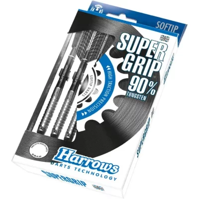 HARROWS  Super Grip Fl&eacute;chettes en tungst&egrave;ne L Silver