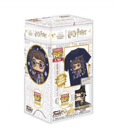 FUNKO Harry Pooter - Mini Pop N&deg; Xx - Holliday Harry + T-Shirt (M)