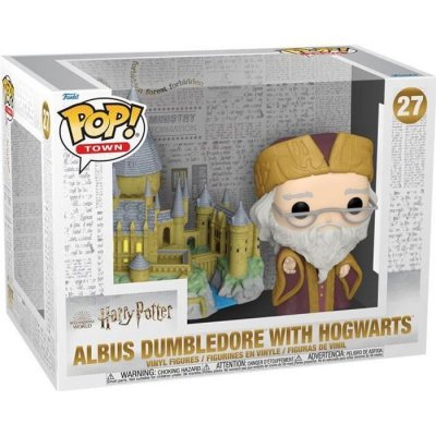 FUNKO Harry potter - figurine pop! Dumbledore w/hogwarts 9 cm