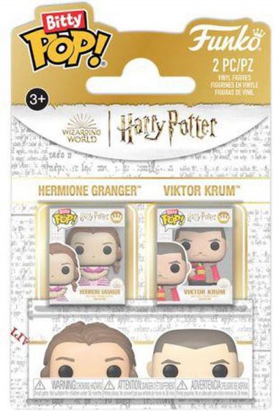 FUNKO Harry Potter - Pack 2 figurines Bitty POP! Hermione & Krum 2,5 cm 