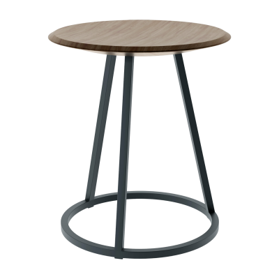 Hart&ocirc; - Petit Gustave Tabouret 45 cm, noix / gris ardoise