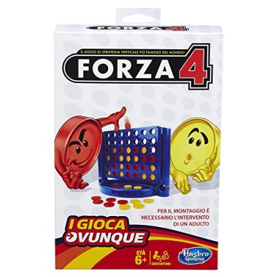 HASBRO GAMING  Connect 4 Grab & Go Game Jeu de soci&eacute;t&eacute; Concentration