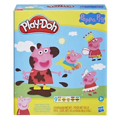 PLAY DOH HASBRO Play-Doh - Peppa Pig avec 9 pots de p&acirc;te &agrave; modeler