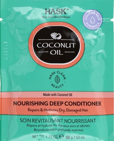 HASK  - Apr&egrave;s-shampoing nourrissant &agrave; l'huile de noix de coco 50ml
