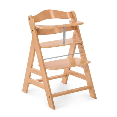 HAUCK  Chaise Haute en Bois pour b&eacute;b&eacute; &Eacute;volutive Alpha + / Natural