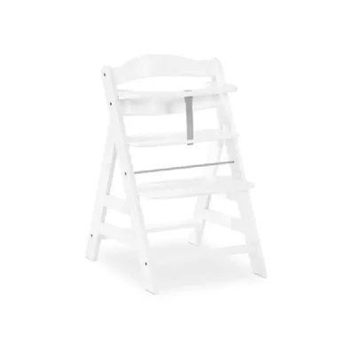 HAUCK  Chaise haute enfant &eacute;volutive Alpha Plus bois, blanc 