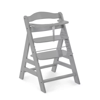 HAUCK  Chaise haute enfant &eacute;volutive Alpha Plus bois, gris 