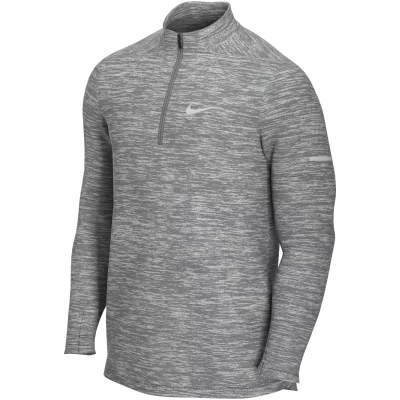 NIKE Haut de running &agrave; 1/4 de zip  Dri-FIT pour Homme - Gris
