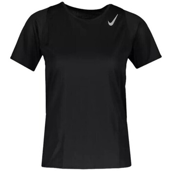 NIKE Haut de running &agrave; manches courtes  Dri-FIT Race pour Femme - Noir