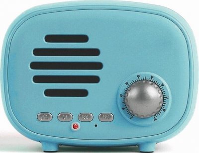 LIVOO Haut-parleur compatible bluetooth bleu