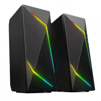 BERSERKER GAMING Haut Parleur Gaming 2.0 Eitri Black Illuminated Bluetooth 6W