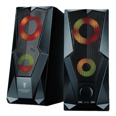 ALPHA OMEGA PLAYERS Haut Parleur Gaming Illumin&eacute; 2.0  Noir