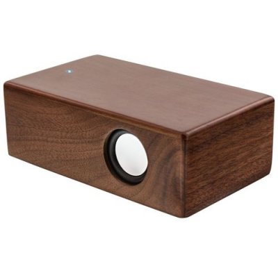 INLINE Haut-parleur ""woodbrick"" &reg; dans un &eacute;tui en bois de noyer