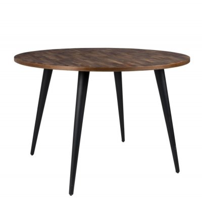HAVANE - Table de repas ronde en bois marron