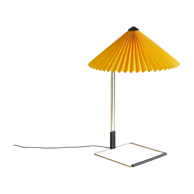 HAY  Matin 380 lampe &agrave; poser LED Plissee, jaune