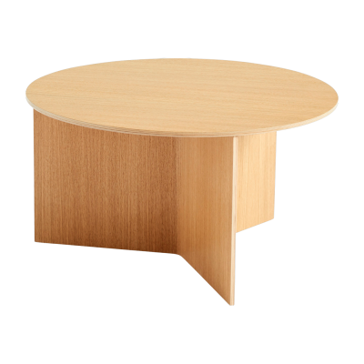 HAY - Slit Table Round XL, &Oslash; 65 x H 35,5 cm, ch&ecirc;ne naturel