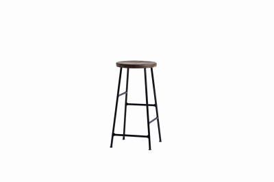 HAY - Tabouret de bar Cornet Low H&nbsp;65&nbsp;cm, ch&ecirc;ne fum&eacute; / noir