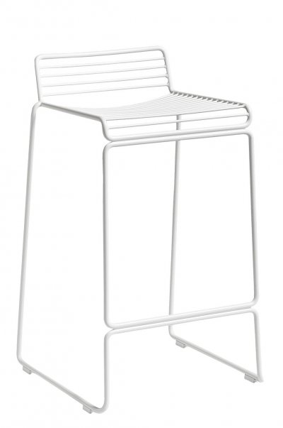 HAY Tabouret de bar Hee - Hauteur d'assise 65 cm - blanc