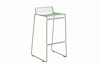 HAY Tabouret de bar Hee - Hauteur d'assise 75 cm - vert printemps