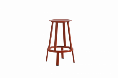 HAY Tabouret de bar Revolver Stool - Hauteur 65 cm - rouge