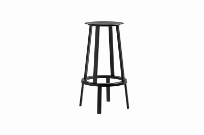 HAY Tabouret de bar Revolver Stool - noir - Hauteur 76 cm