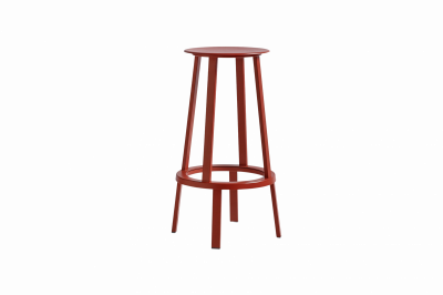 HAY Tabouret de bar Revolver Stool - rouge - Hauteur 76 cm