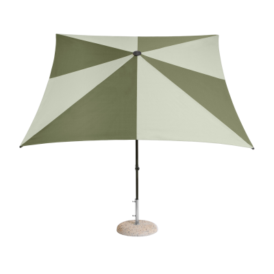 HAY  - Terrazza Parasol, carr&eacute;, 240 x 240 cm, vert / vert fonc&eacute;