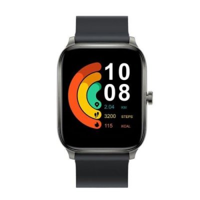  Haylou LS09 Montre Connect&eacute;e Android 1.6 Rectangulaire Bluetooth R&eacute;sistant &agrave; l'Eau Noir