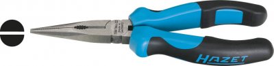 HAZET  1841MA-33 pour latelier Pince plate &agrave; becs ronds droite 205 mm