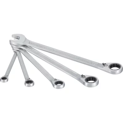 HAZET  606/5 Jeu de cl&eacute;s mixtes &agrave; cliquet 5 pi&egrave;ces 8 - 19 mm
