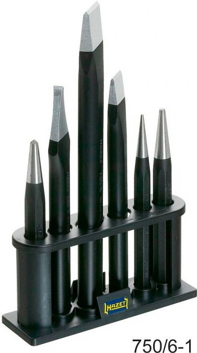 HAZET  750/6-1 Jeu De Burins, Chasse-Pointes Et Pointeaux