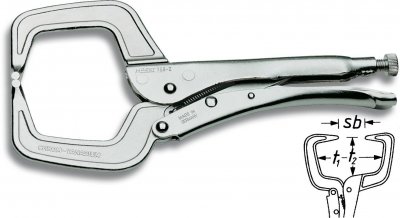 HAZET  758-2 Pince-&eacute;tau serre-joints 0 - 90 mm 280 mm