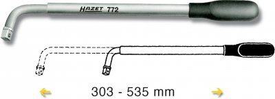 HAZET  772 non class&eacute;, Cl&eacute;s mixtes &agrave; cliquet