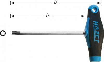 HAZET  828-T10 Tournevis torx int&eacute;rieur Taille: T&thinsp;10
