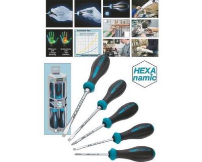 HAZET  8322430 Jeu de tournevis ""Hexanamic"" 5 pi&egrave;ces (Import Allemagne)