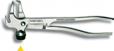 HAZET  Pince &agrave; masses d'&eacute;quilibrage - Longueur totale: 245 mm - 665-1