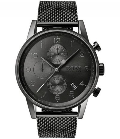 BOSS HB Navigator Chrn Gry Dial Mesh Bct - 1513674