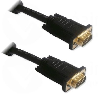 LINEAIRE HD15 M/M 15br.3 coax black/gold Longueur 10 m  - XPCHD166H