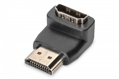 DIGITUS HDMI Adaptateur Type A 90&deg; angle M/F. comp. to fo