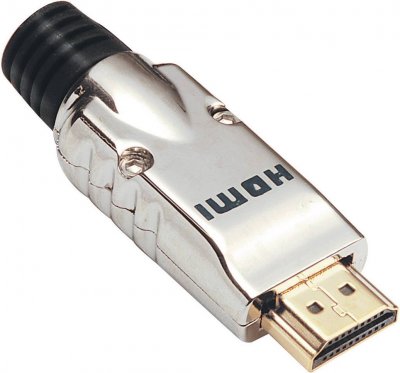 BKL ELECTRONIC HDMI m&acirc;le, droit 0905002 Nombre de p&ocirc;les (num): 19 argent