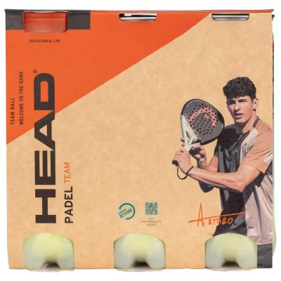 HEAD  Lot de 3 Botes Padel &Eacute;dition 2019 Adulte Unisexe, Jaune, M