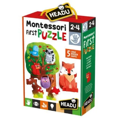 HEADU - Montessori My First Puzzle The Forest, IT20133, Multicolore