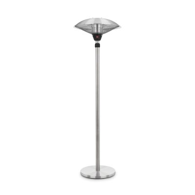 BLUMFELDT Heat Guard Parasol chauffant infrarouge terrasse 2100W IP44 - argent&eacute;