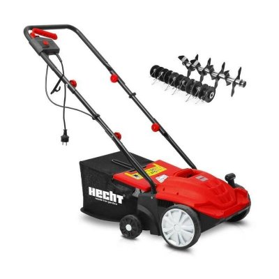 HECHT  jardin 1420 2en1 scarificateur et ventilateur &eacute;lectrique gazon 1500 w bac 35 l