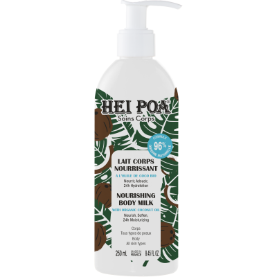 Hei Poa Lait Corps Nourrissant Coco 250 ml - Flacon-Pompe