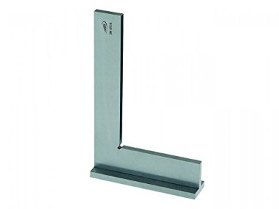 HELIOS-PREISSER Helios Preisser 372108 &Eacute;querre DIN 875/II-B, Argent, 400 x 200 mm