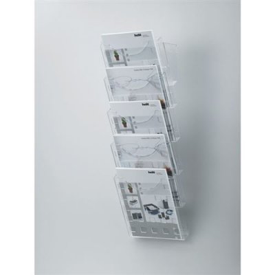 HELIT  Porte Revue Pour Mur - Kit, Format A4 A La Francaise,