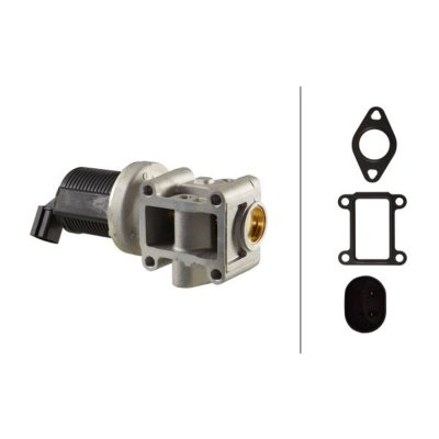 HELLA  6Nu 010 171-401 Vanne Egr - &Eacute;lectronique - 2P&ocirc;le - Avec Joints
